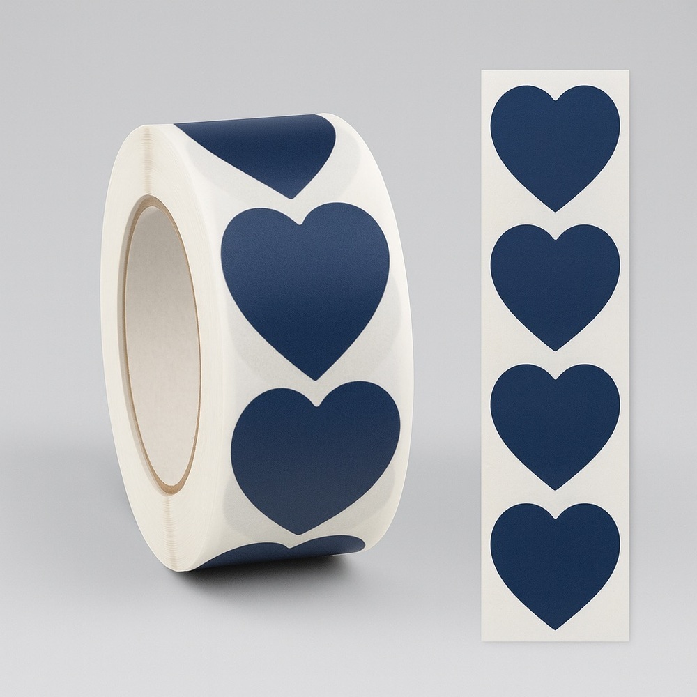 royal blue Stickers Self-Adhesive Cute Style Love Pattern Sticker 1" sticker